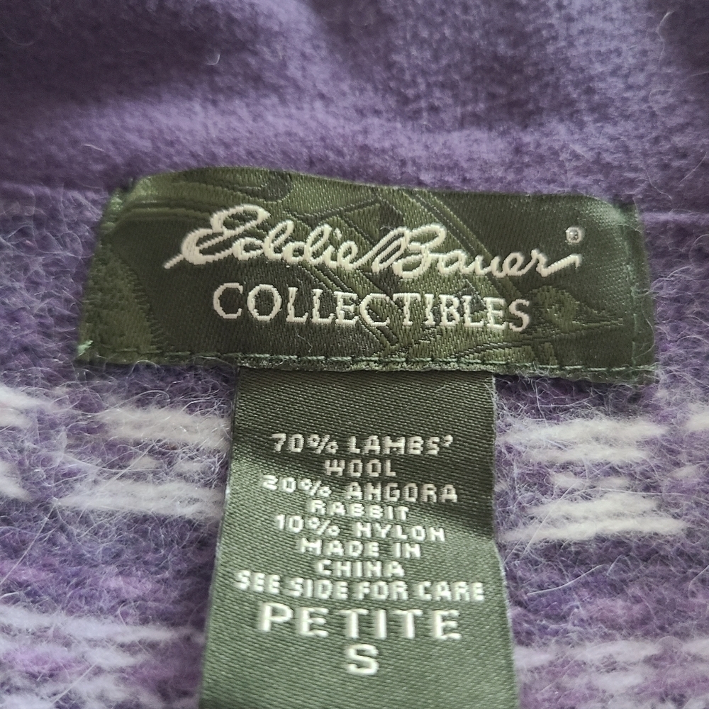 Eddie Bauer collectibles Women's sweater sz.S petite wool/angora - Picture 5 of 8